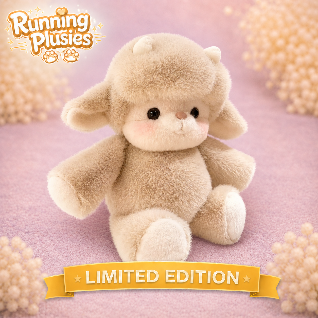 Oatmeal Lamb - Running Plushies