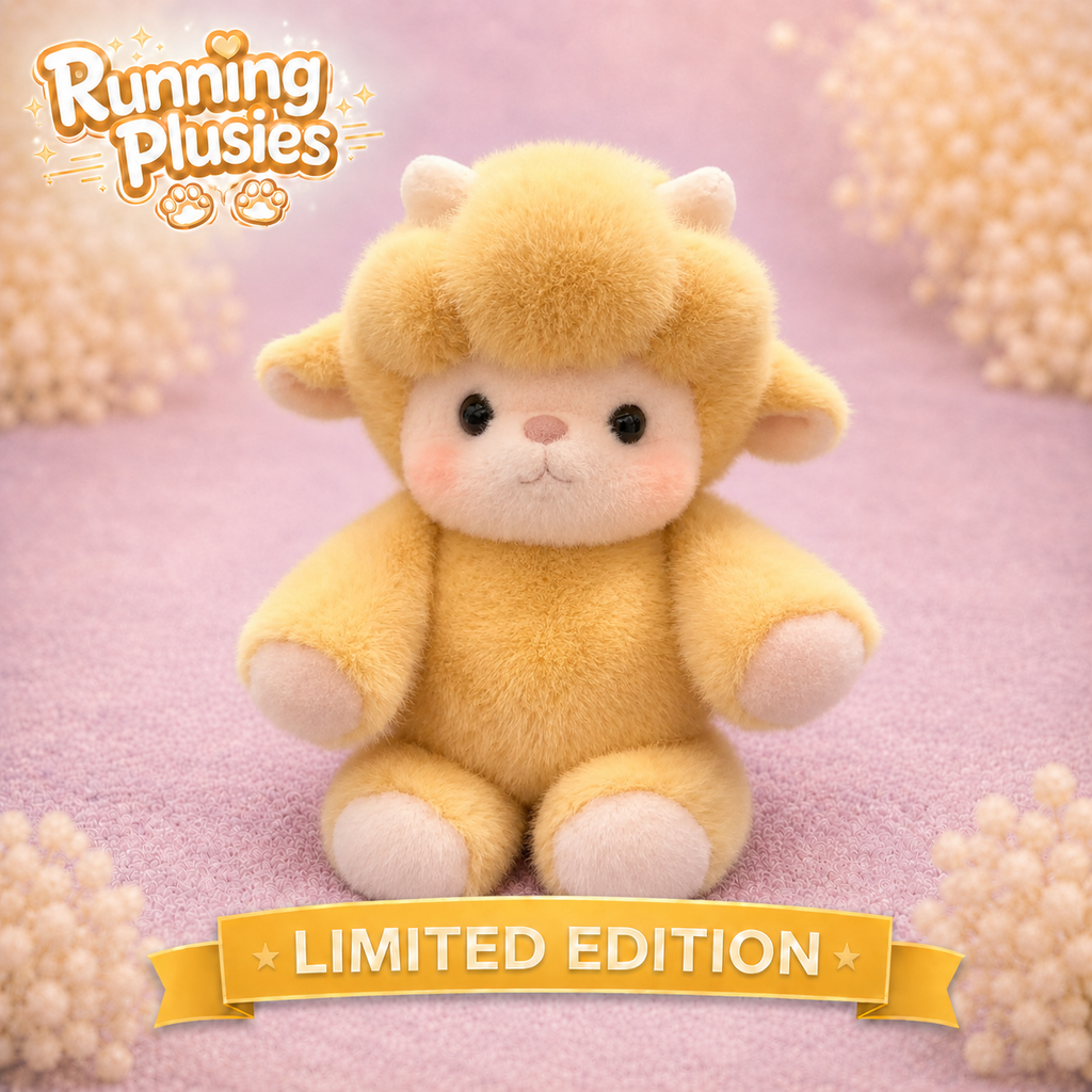 Sunny Yellow Lamb - Running Plushies